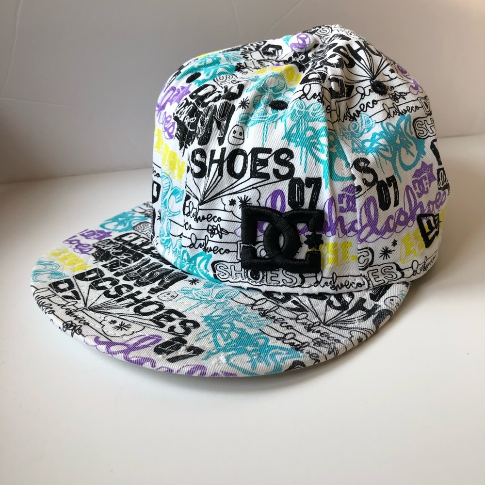 DC New Era Hat 1994 07 Graffiti Throw Back White